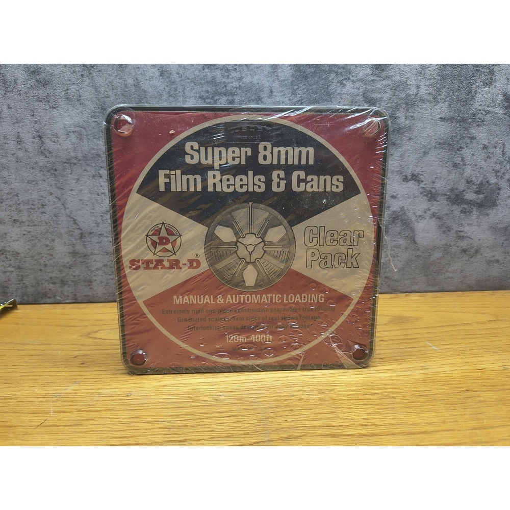 Vintage 3-Pack of STAR-D‎ Dual 8mm Film Reels & Cans - NEW